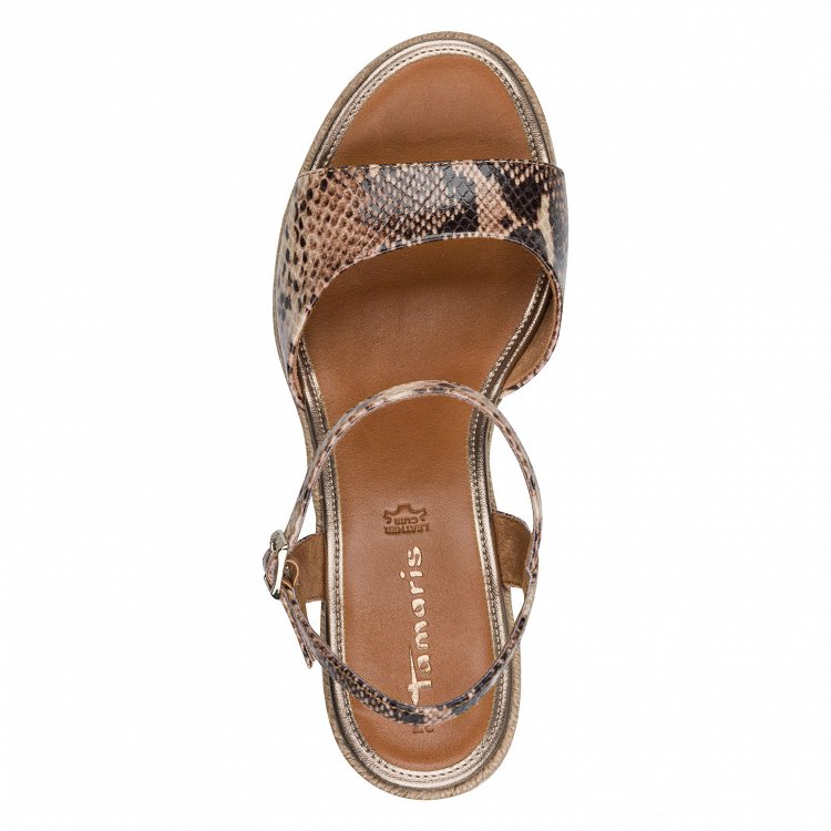 Tamaris Πλατφόρμα Εσπαντρίγια 1-28336-46 386 Brown Snake