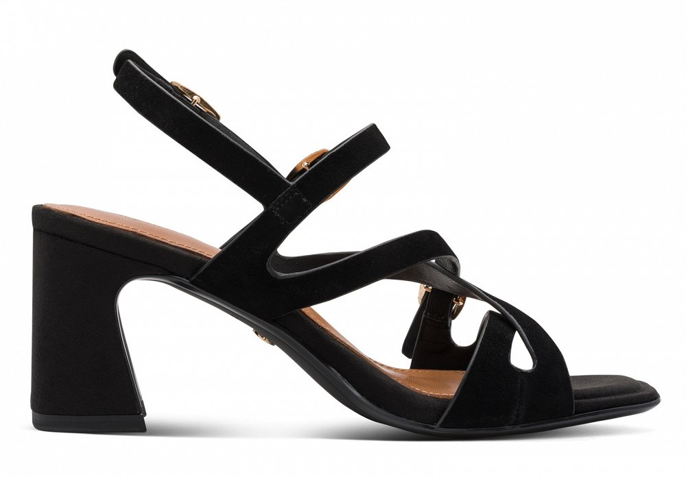 Tamaris Δερμάτινο Πέδιλο 1-28340-46 Black Suede