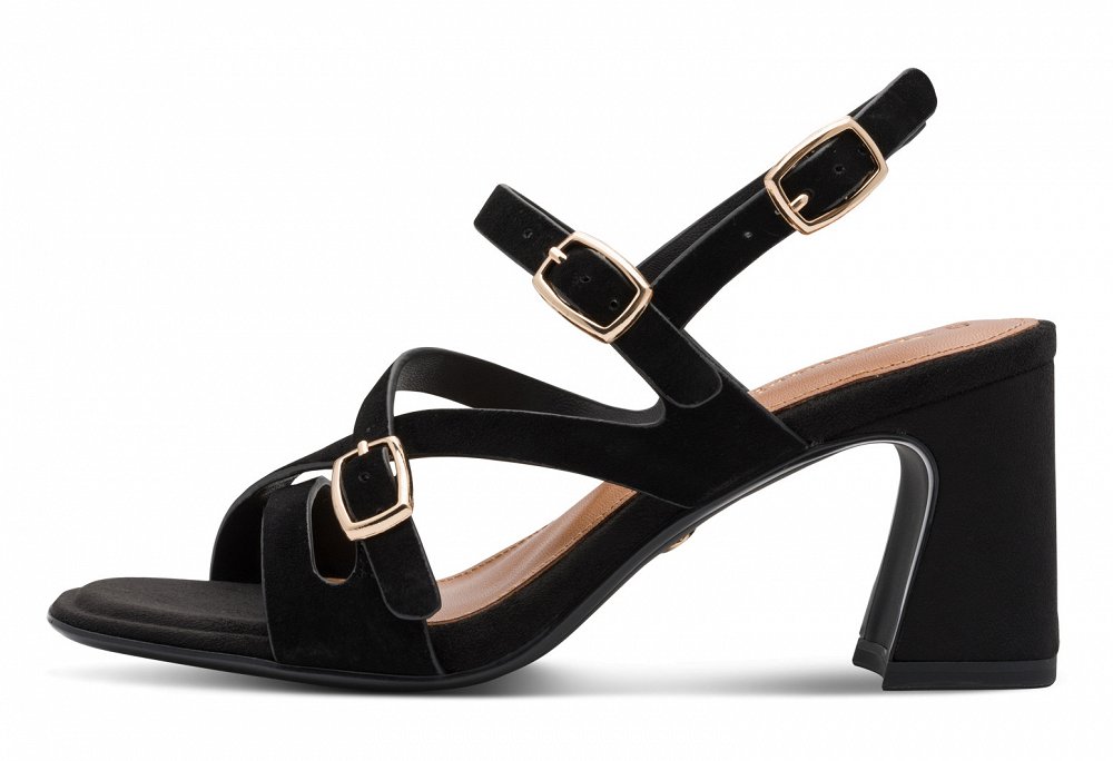 Tamaris Δερμάτινο Πέδιλο 1-28340-46 Black Suede