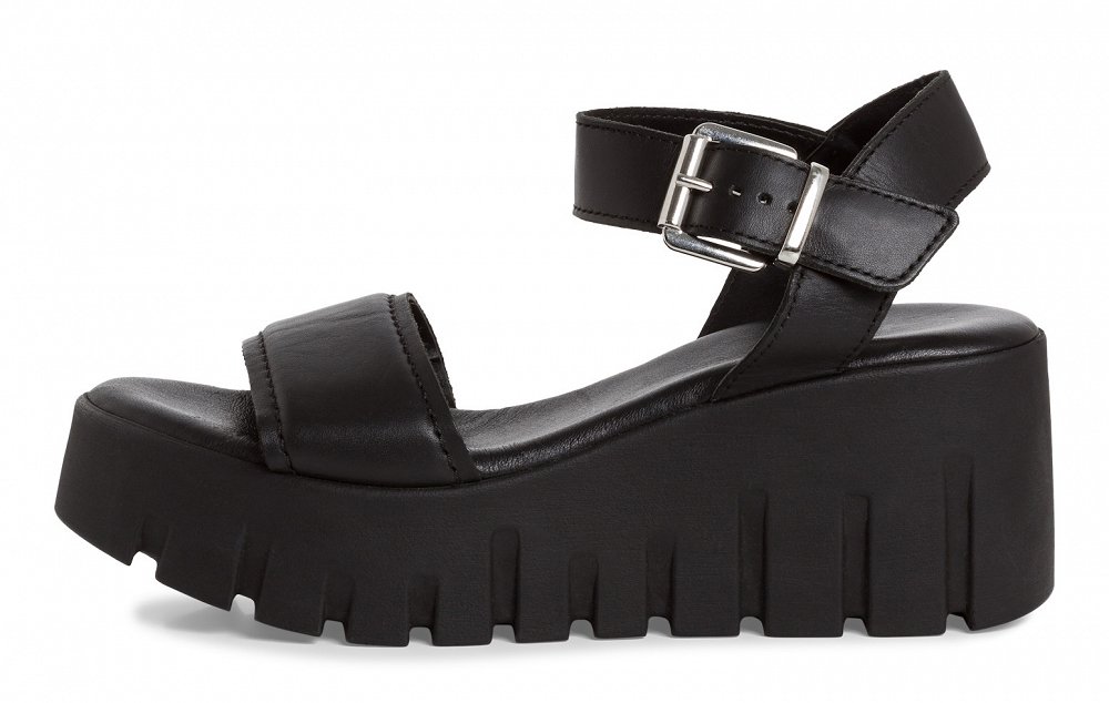 Tamaris Sandal 1-28712-42 003 Black Leather