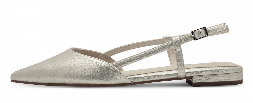Tamaris Γυναικείο Flat Πέδιλο 1-29405-44 179 Champagne