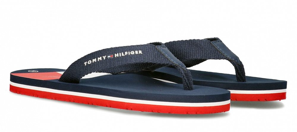 Tommy Hilfiger Flag Print Flip Flop T3X8-33908-0058s 800 Μπλε