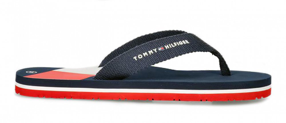 Tommy Hilfiger Flag Print Flip Flop T3X8-33908-0058s 800 Μπλε