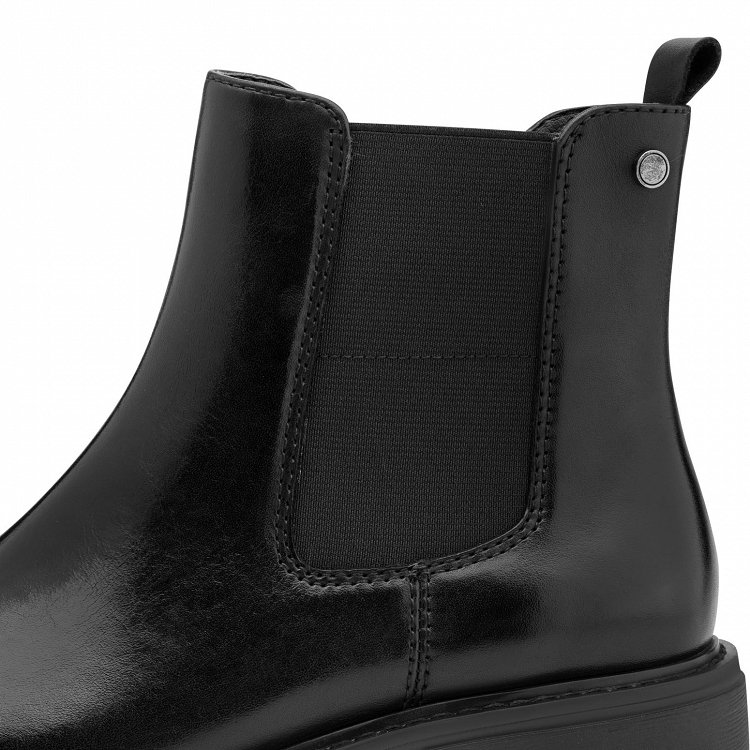 Jana Γυναικείο Δερμάτινο Μποτάκι Flat 8-25700-45
