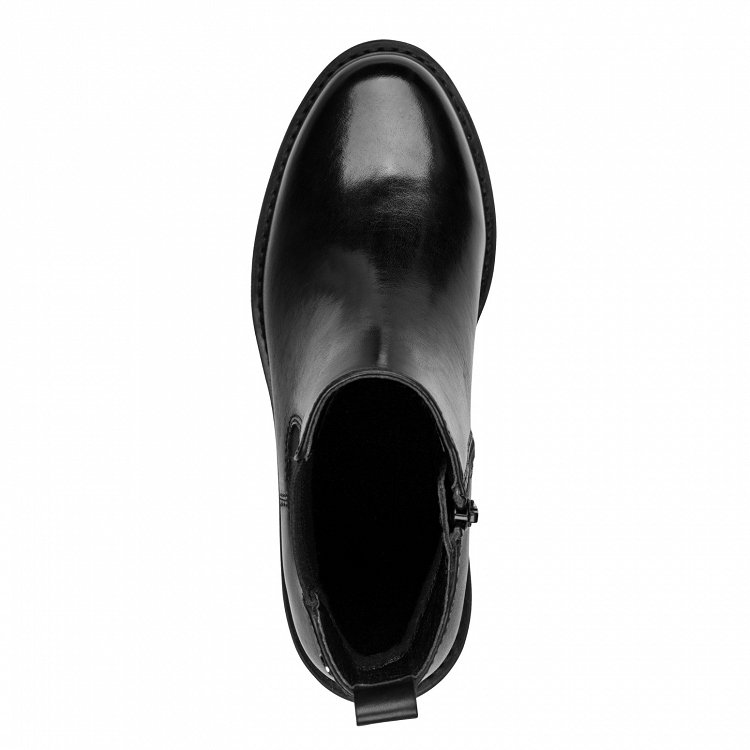 Jana Γυναικείο Δερμάτινο Μποτάκι Flat 8-25700-45