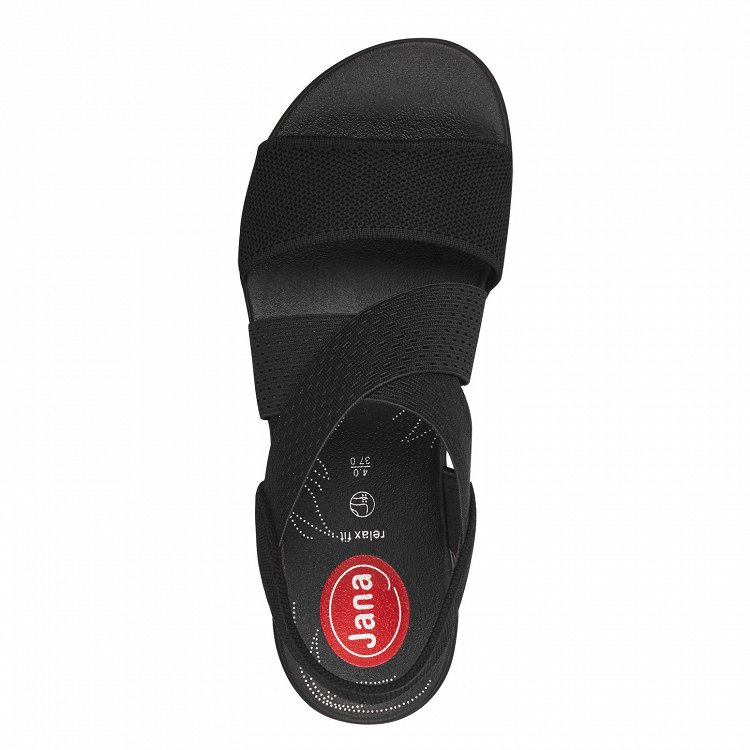 Jana 100% Comfort Γυναικείο Flat 8-28768-42 001 Black