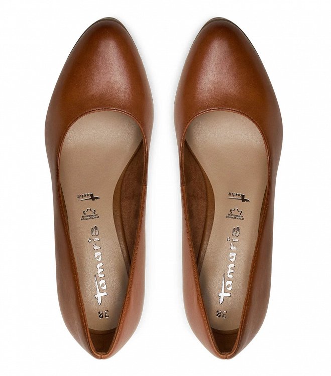 Tamaris Δερμάτινη Γόβα 1-22433-41 305 Cognac