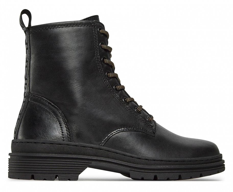 Tamaris Δερμάτινο Μποτάκι Flat 1-25230-41 001 Black