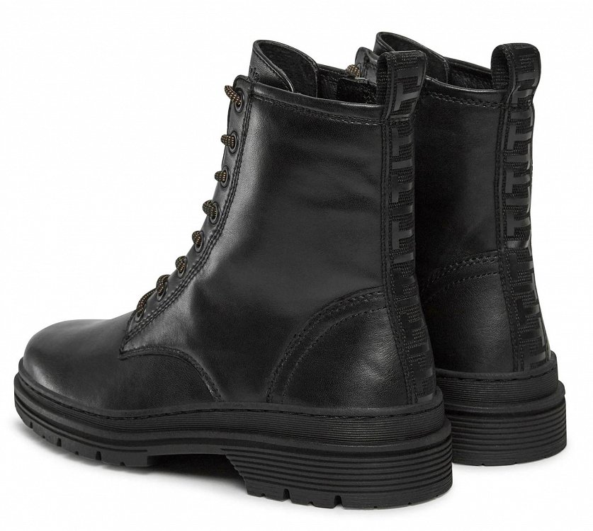 Tamaris Δερμάτινο Μποτάκι Flat 1-25230-41 001 Black