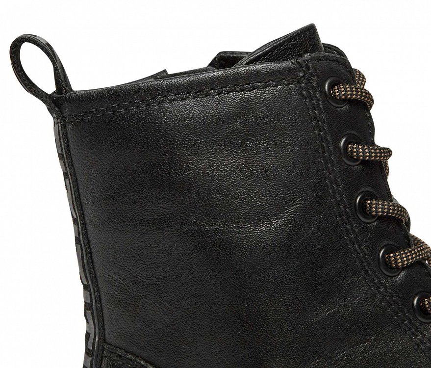 Tamaris Δερμάτινο Μποτάκι Flat 1-25230-41 001 Black
