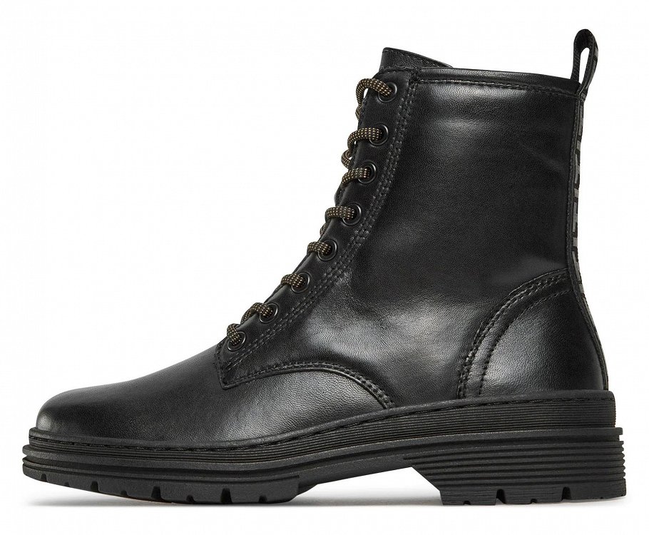 Tamaris Δερμάτινο Μποτάκι Flat 1-25230-41 001 Black