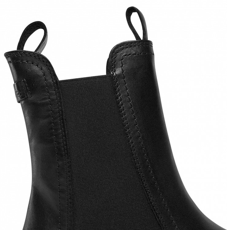 Tamaris Δερμάτινο Μποτάκι 1-25901-41 003 Black Leather