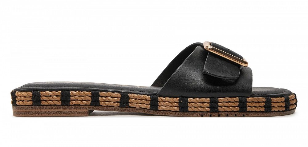 Tamaris Δερμάτινο Flat 1-27117-42 001 Black