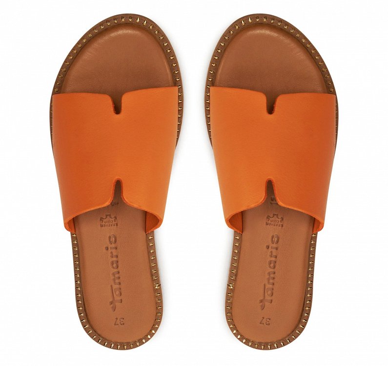 Tamaris Δερμάτινο Flat 1-27135-42 606 Orange