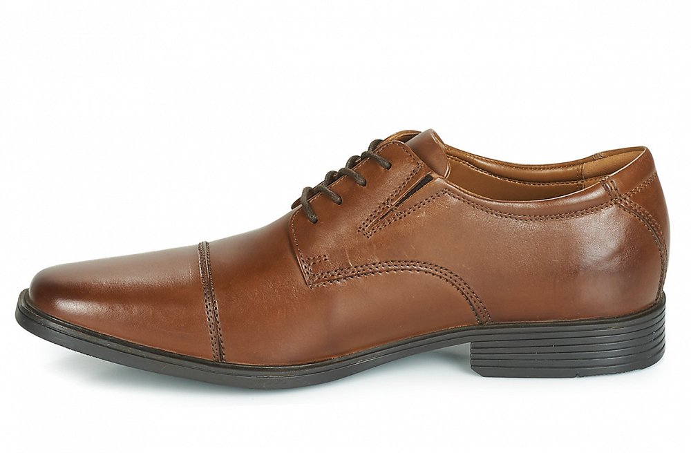 Clarks Tilden Cap 26130096 Dark Tan Leather