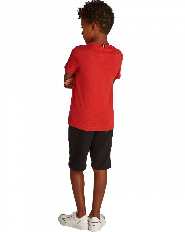 Tommy Hilfiger Παιδικό T-Shirt Για Αγόρια KB0KB06879 TTM Κόκκινο