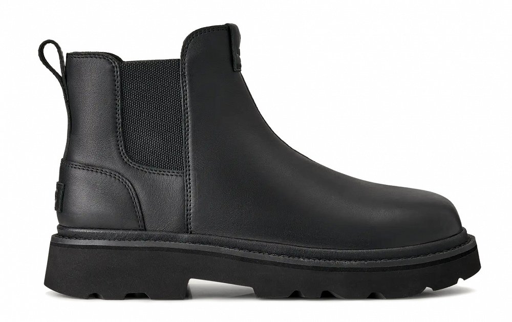 Ugg Chelsea Lug Leather 1172990 Blk Μαύρο