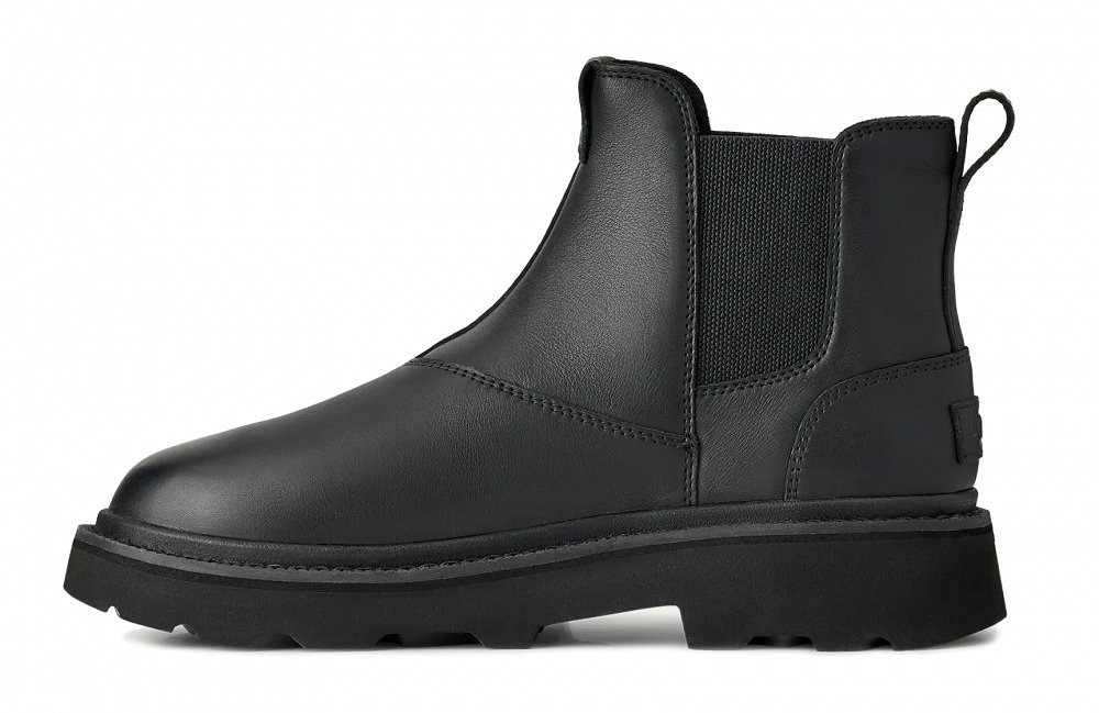 Ugg Chelsea Lug Leather 1172990 Blk Μαύρο