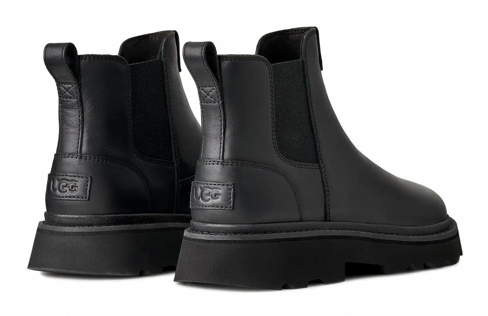 Ugg Chelsea Lug Leather 1172990 Blk Μαύρο