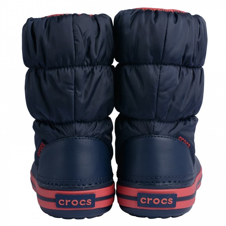 Crocs Winter Puff Boot Kids 14613-485 Navy/Red