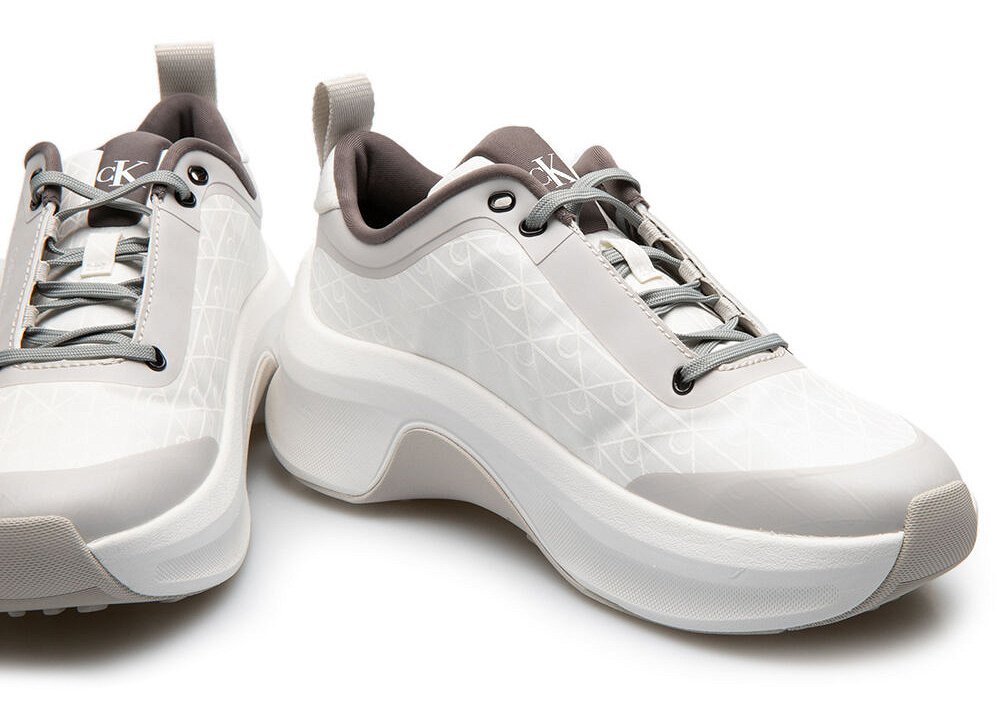 Calvin Klein Αθλητικά Chunky Runner Laceup Mix Aop YW0YW02077 0K6 Λευκό