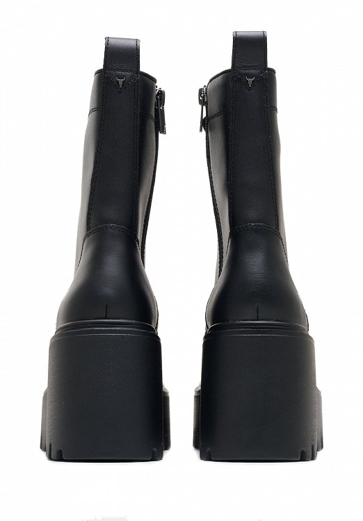 Windsor Smith Γυναικεία Δερμάτινα Μποτάκια Totally 0112000777 Μαύρο