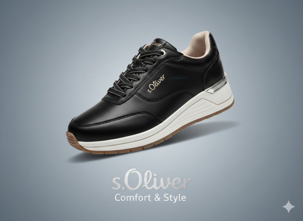 S.Oliver Γυναικείο Sneaker 2177860-9999 Μαύρο
