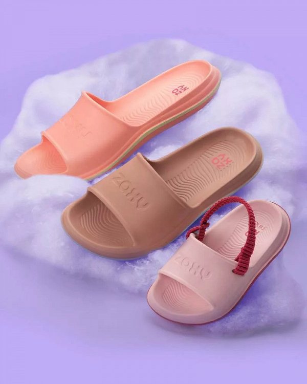 Zaxy Leveza Pop Slide Ad 18746-AG867 Light Neon Pink