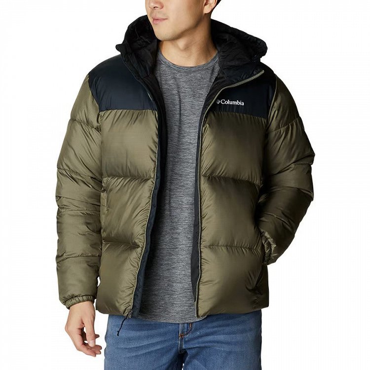 Columbia Ανδρικό Μπουφάν Puffect™ Hooded Jacket 2008413-397 Stone Green