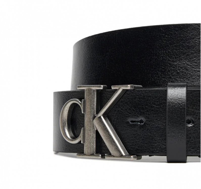 Calvin Klein Ανδρική Δερμάτινη Ζώνη 3.5mm LV04D7016G V8L Μαύρο