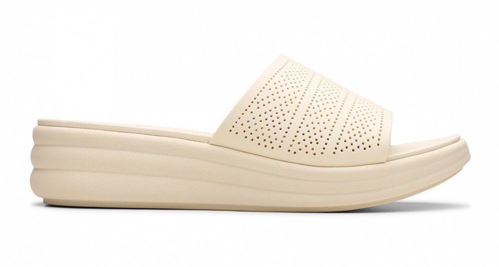 Clarks Cloudsteppers Γυναικεία Παντόφλα Drift Twist 26181604 Μπεζ
