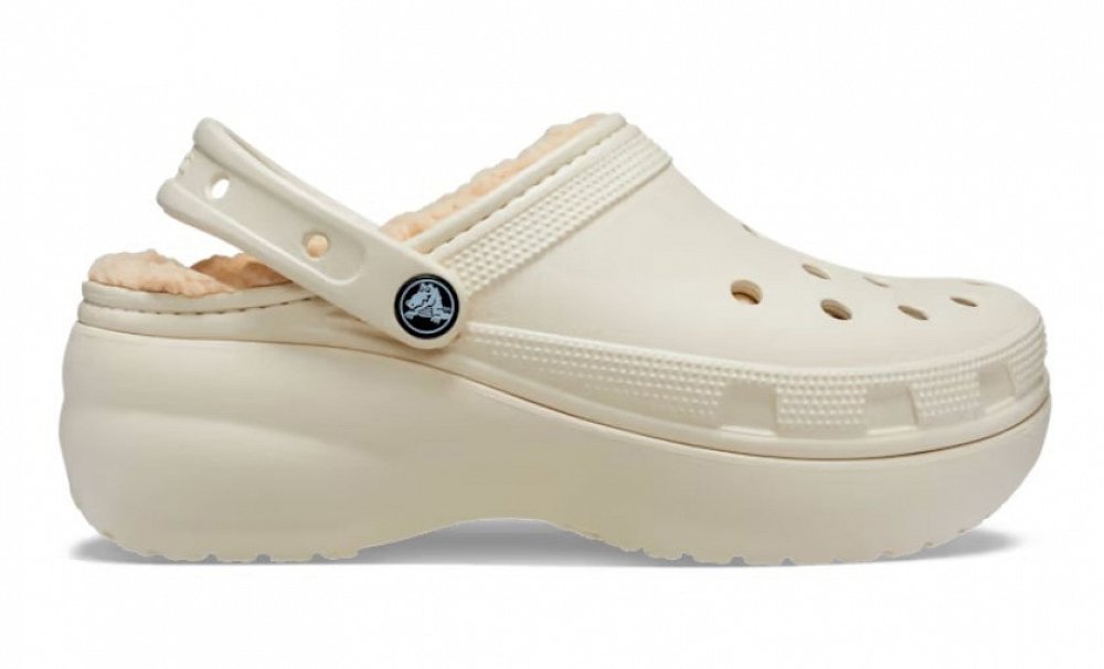 Crocs Classic Platform Lined Clog W 207938 2Y2 Bone
