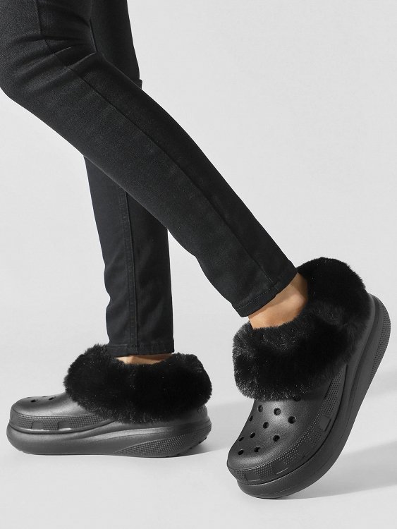 Crocs Furever Crush Clog 208446 001 Black