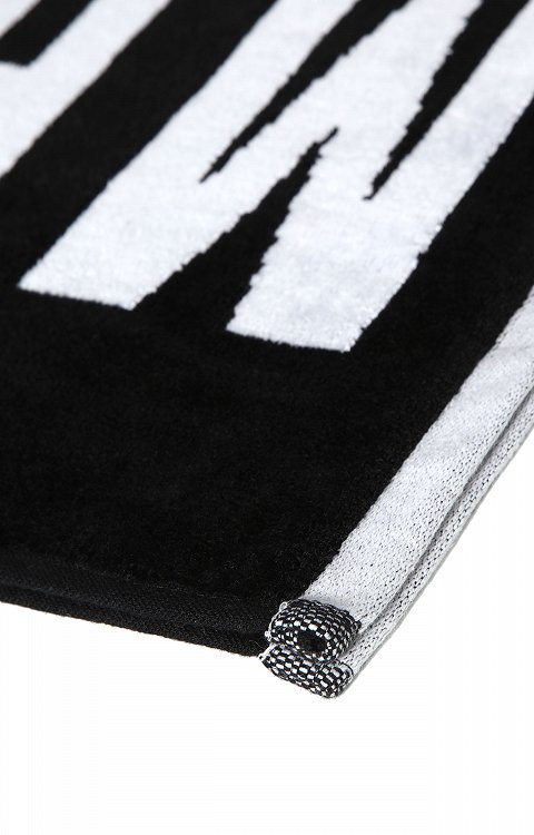BIKKENBERGS Beach Towel BKK1MTW02 Black 100 x 180 cm