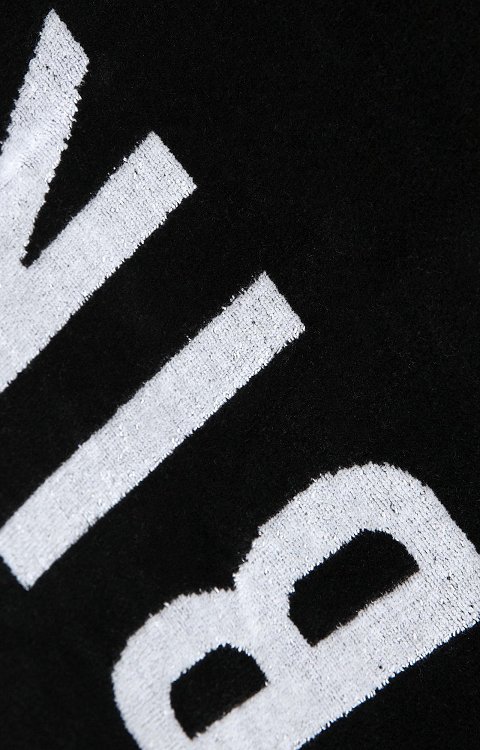BIKKENBERGS Beach Towel BKK1MTW02 Black 100 x 180 cm