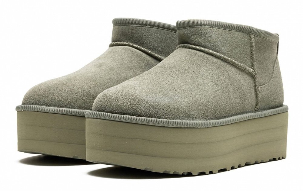 UGG W Classic Ultra Mini Platform 1135092 SDC Λαδί