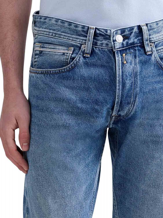 Replay Grover Strraight Fit Jeans MA972 .000.886 0C2 Μπλε