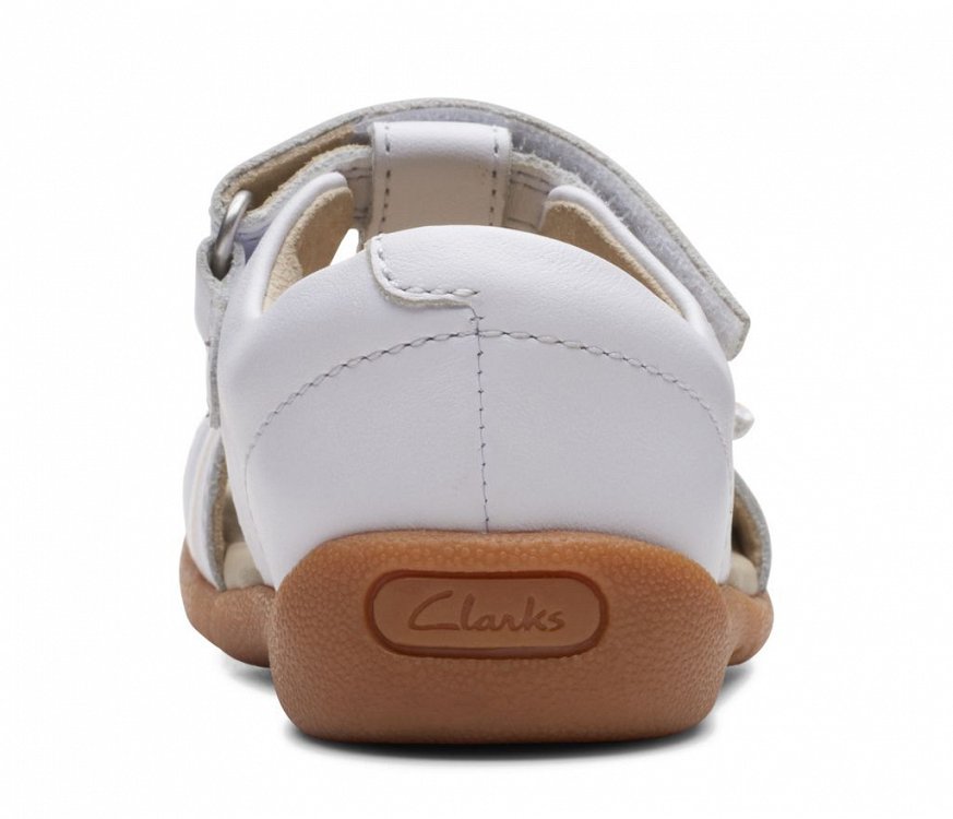 Clarks Kids Zora Beat T 26172427 White Leather