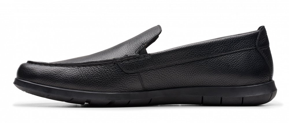 Clarks Ανδρικό Δερμάτινο Loafer Flexway Step 26176952 Black Leather