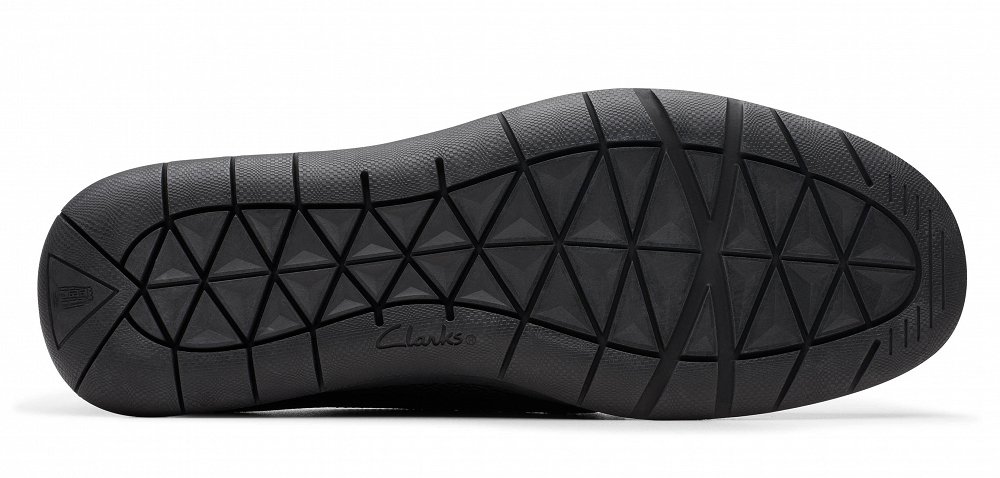Clarks Ανδρικό Δερμάτινο Loafer Flexway Step 26176952 Black Leather