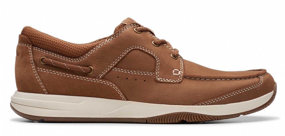 Clarks Sailview Lace 26176971 Light Tan Nubuck