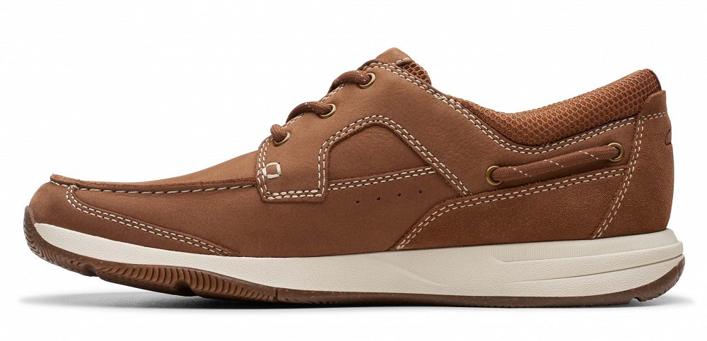Clarks Sailview Lace 26176971 Light Tan Nubuck