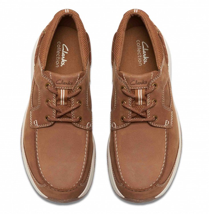 Clarks Sailview Lace 26176971 Light Tan Nubuck