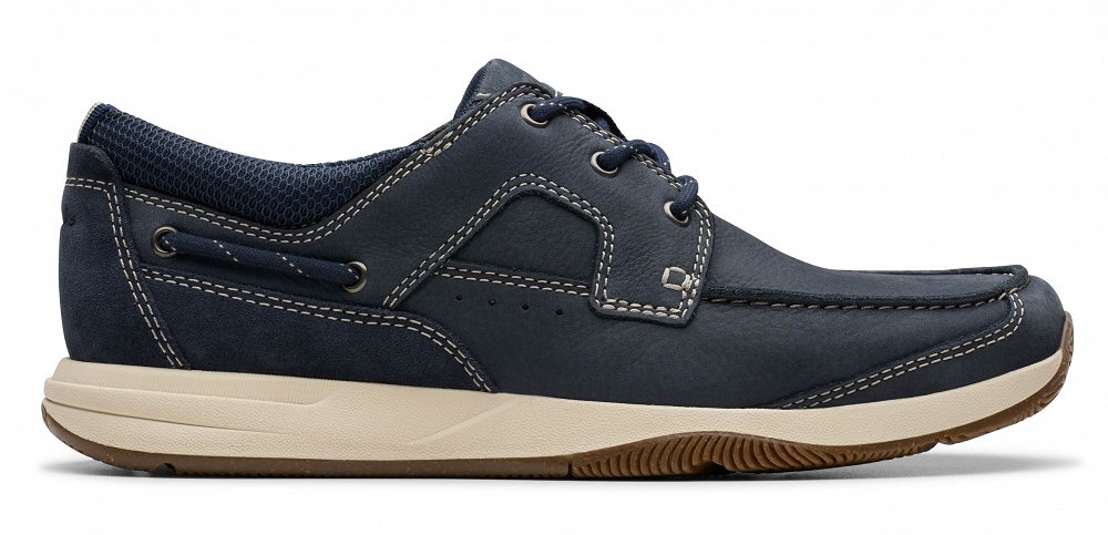Clarks Sailview Lace 26176972 Navy Nubuck