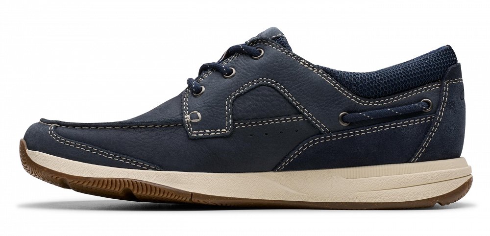 Clarks Sailview Lace 26176972 Navy Nubuck