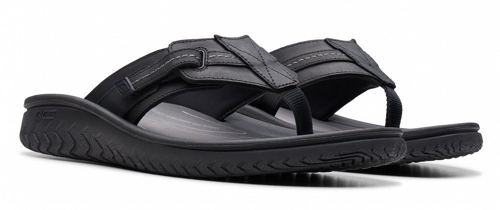 Clarks Wesley Sun 26176988 Black Leather