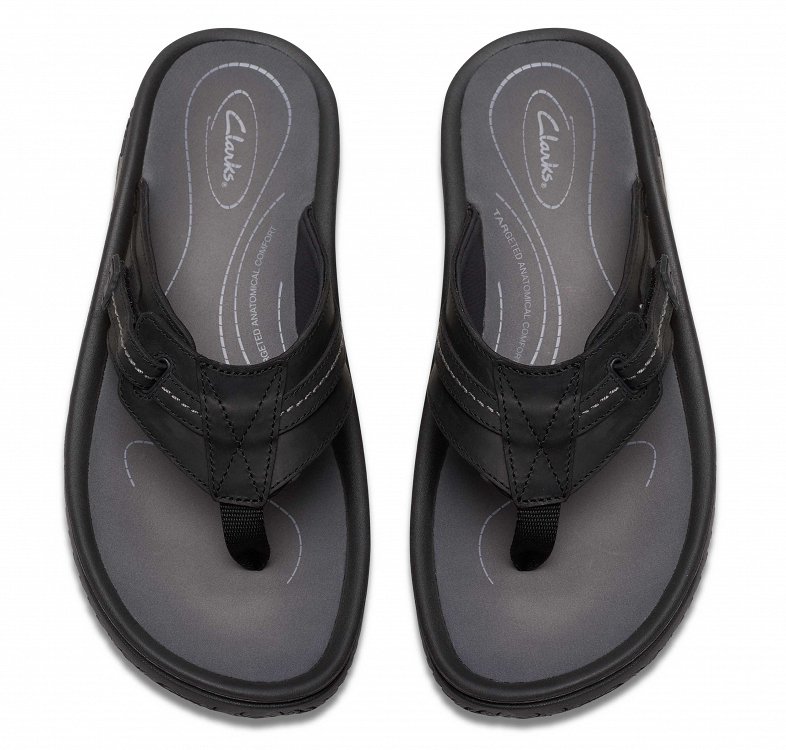 Clarks Wesley Sun 26176988 Black Leather