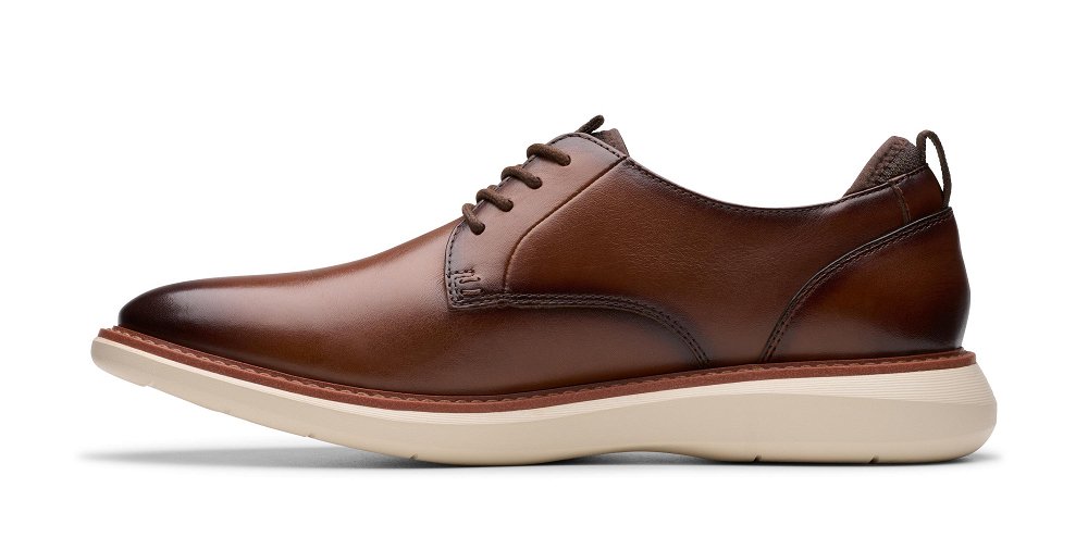 Clarks Ανδρικό Δερμάτινο Δετό Brantin Plain
