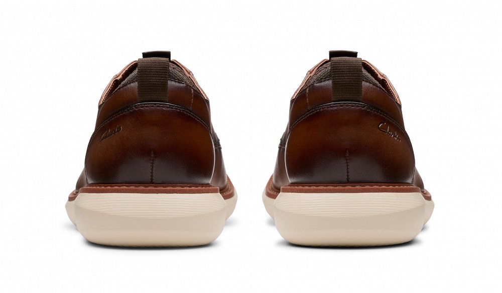 Clarks Ανδρικό Δερμάτινο Δετό Brantin Plain