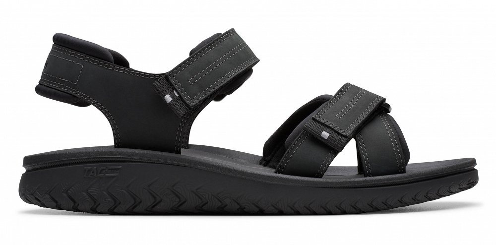 Clarks Ανδρικό Δερμάτινο Πέδιλο Wesley Shore 26182010 Black Leather